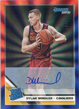 2019-20 Donruss - Rated Rookies Signatures Red and Blue Laser #224 Dylan Windler Front