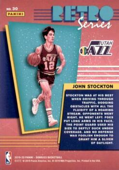 2019-20 Donruss - Retro Series Press Proof #30 John Stockton Back