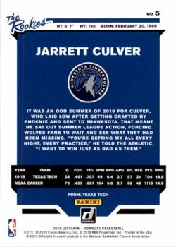 2019-20 Donruss - The Rookies #5 Jarrett Culver Back