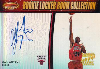 2000-01 Bowman's Best - Rookie Locker Room Collection Autographs #LRCA5 A.J. Guyton Front