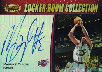 2000-01 Bowman's Best - Rookie Locker Room Collection Autographs #LRCA10 Maurice Taylor Front