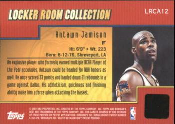 2000-01 Bowman's Best - Rookie Locker Room Collection Autographs #LRCA12 Antawn Jamison Back