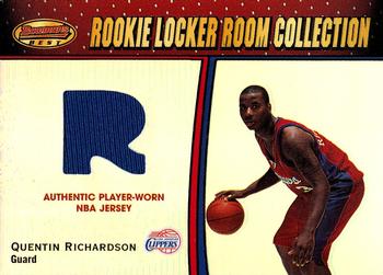 2000-01 Bowman's Best - Rookie Locker Room Collection Relics #LRCR17 Quentin Richardson Front