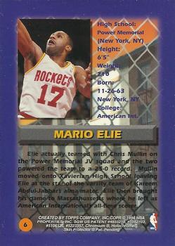 1994-95 Finest #6 Mario Elie Back