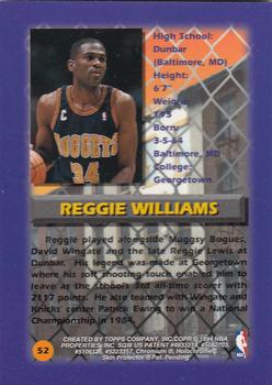1994-95 Finest #52 Reggie Williams Back