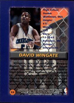 1994-95 Finest #53 David Wingate Back