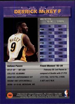 1994-95 Finest #90 Derrick McKey Back