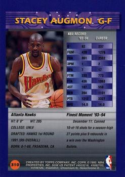 1994-95 Finest #310 Stacey Augmon Back