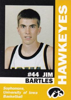 1992-93 Iowa Hawkeyes #NNO Jim Bartles Front
