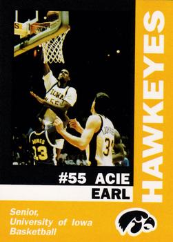 1992-93 Iowa Hawkeyes #NNO Acie Earl Front