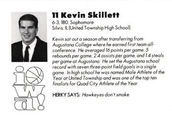 1992-93 Iowa Hawkeyes #NNO Kevin Skillett Back