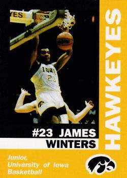 1992-93 Iowa Hawkeyes #NNO James Winters Front