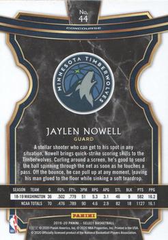 2019-20 Panini Select #44 Jaylen Nowell Back