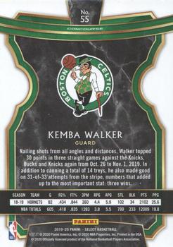 2019-20 Panini Select #55 Kemba Walker Back