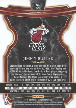 2019-20 Panini Select #64 Jimmy Butler Back