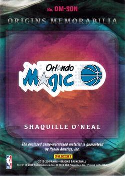 2019-20 Panini Origins - Origins Memorabilia Blue #OM-SON Shaquille O'Neal Back