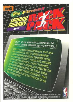 1994-95 Finest - Rack Pack #RP4 Lamond Murray Back
