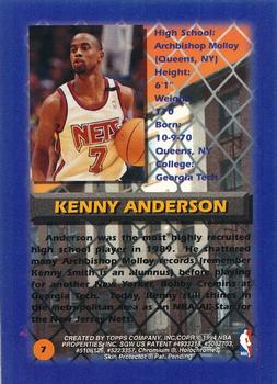 1994-95 Finest - Refractors #7 Kenny Anderson Back