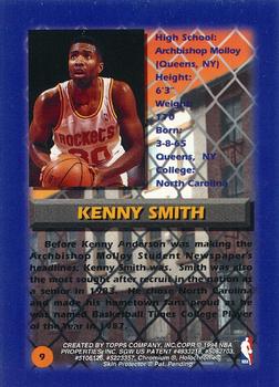 1994-95 Finest - Refractors #9 Kenny Smith Back