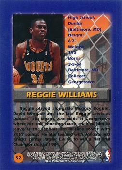 1994-95 Finest - Refractors #52 Reggie Williams Back