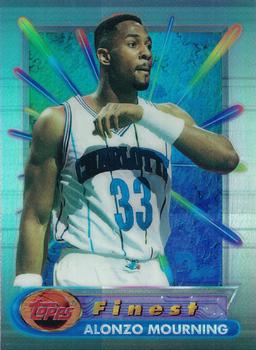 1994-95 Finest - Refractors #100 Alonzo Mourning Front