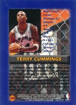 1994-95 Finest - Refractors #108 Terry Cummings Back