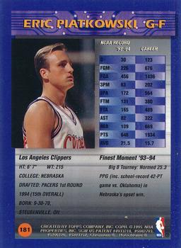1994-95 Finest - Refractors #181 Eric Piatkowski Back