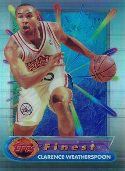 1994-95 Finest - Refractors #215 Clarence Weatherspoon Front