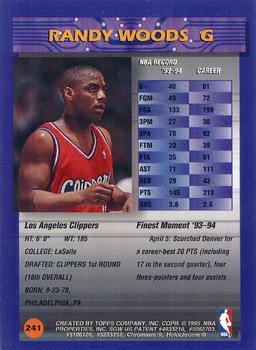 1994-95 Finest - Refractors #241 Randy Woods Back