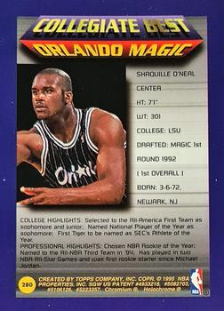 1994-95 Finest - Refractors #280 Shaquille O'Neal Back