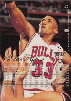 1994-95 Flair #24 Scottie Pippen Back