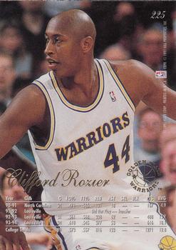 1994-95 Flair #225 Clifford Rozier Back