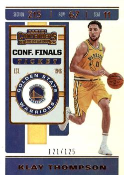 2019-20 Panini Contenders - Conference Finals Ticket #62 Klay Thompson Front