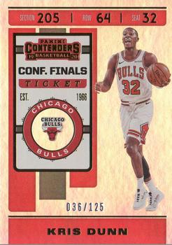 2019-20 Panini Contenders - Conference Finals Ticket #63 Kris Dunn Front