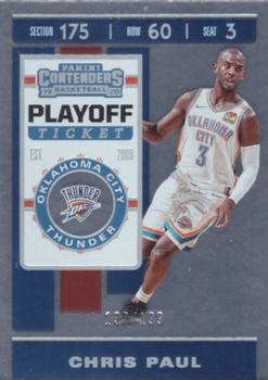 2019-20 Panini Contenders - Playoff Ticket #16 Chris Paul Front