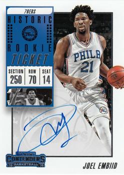 2019-20 Panini Contenders - 2018 Contenders Extras #HST-JEM Joel Embiid Front