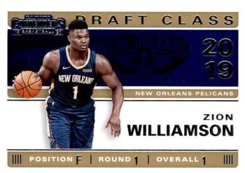 2019-20 Panini Contenders - 2019 Draft Class Contenders #1 Zion Williamson Front