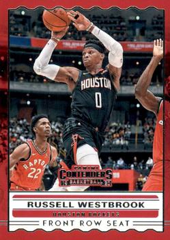 2019-20 Panini Contenders - Front Row Seat #6 Russell Westbrook Front