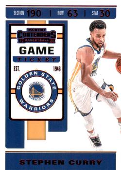 2019-20 Panini Contenders - Game Ticket Red #92 Stephen Curry Front