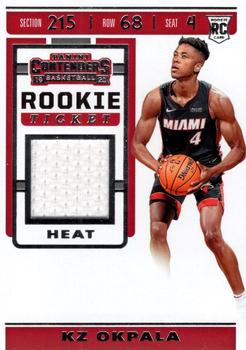 2019-20 Panini Contenders - Rookie Ticket Swatches #RTS-KZO KZ Okpala Front