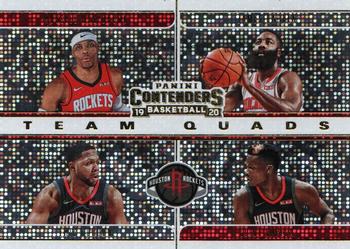 2019-20 Panini Contenders - Team Quads #11 Clint Capela / Eric Gordon / James Harden / Russell Westbrook Front