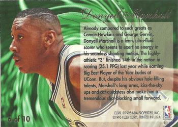 1994-95 Flair - Wave of the Future #6 Donyell Marshall Back