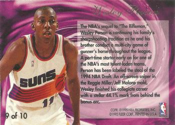 1994-95 Flair - Wave of the Future #9 Wesley Person Back