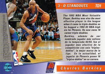 1993-94 Upper Deck Spanish - Triple Double #TD1 Charles Barkley Back