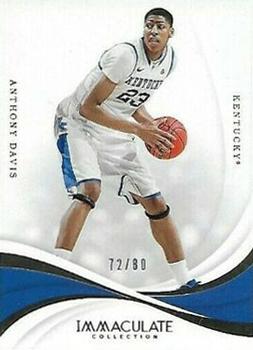 2019-20 Panini Immaculate Collection Collegiate #1 Anthony Davis Front