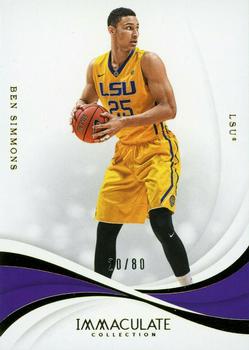 2019-20 Panini Immaculate Collection Collegiate #2 Ben Simmons Front