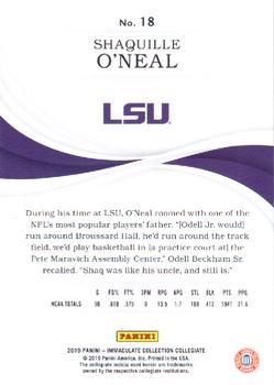 2019-20 Panini Immaculate Collection Collegiate #18 Shaquille O'Neal Back