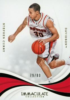2019-20 Panini Immaculate Collection Collegiate #19 Stephen Curry Front