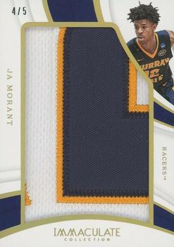 2019-20 Panini Immaculate Collection Collegiate - Immaculate Jumbos - Numbers #2 Ja Morant Front