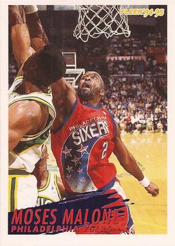 1994-95 Fleer #170 Moses Malone Front